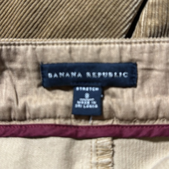 Banana Republic stretch corduroy camel color skirt - Picture 3 of 3